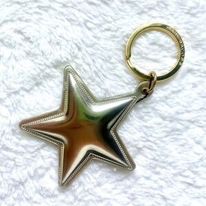 Marc Jacobs Gold Star Keychain